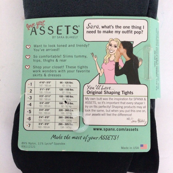 SPANX ASSETS - GREY SHAPING TIGHTS SIZE 4 (tag indicates brown) - Picture 8 of 13